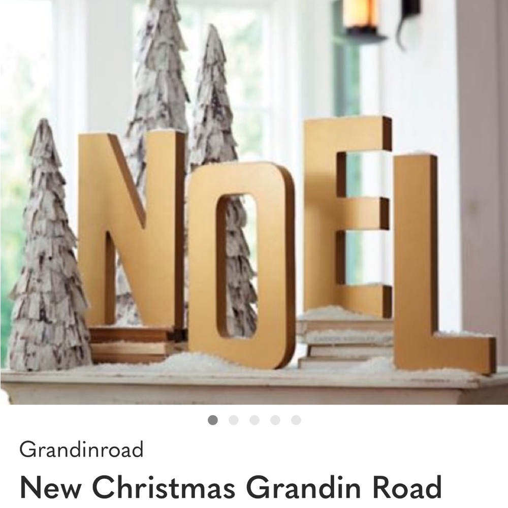 Gold NOEL Holiday Decor
